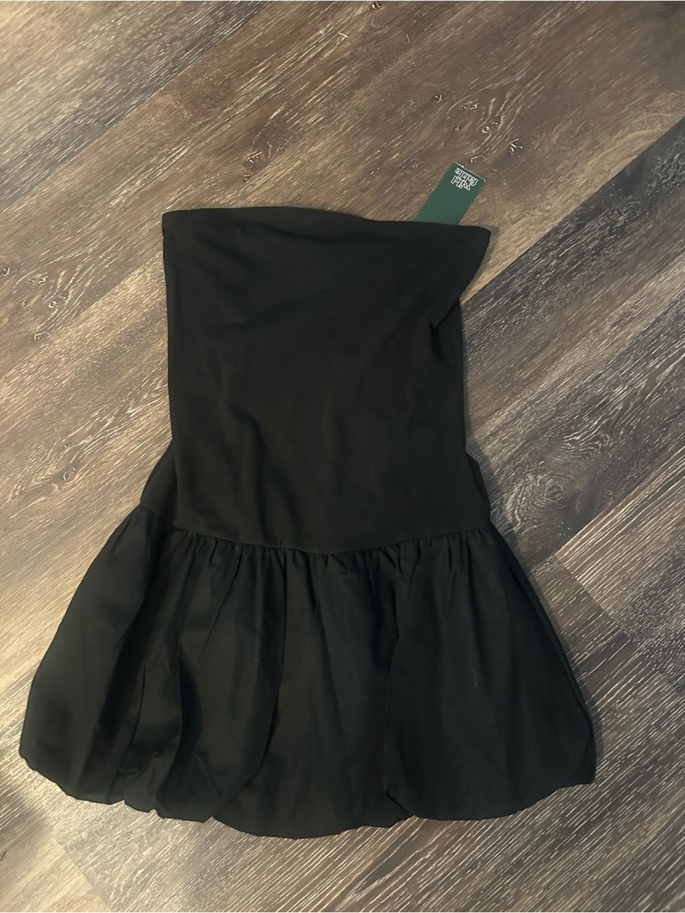 Strapless Bubble Mini Dress